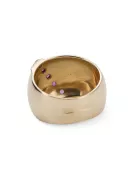 Ring Vintage Handwerk Amethyst 14 Karat Gelbgold vrc036y